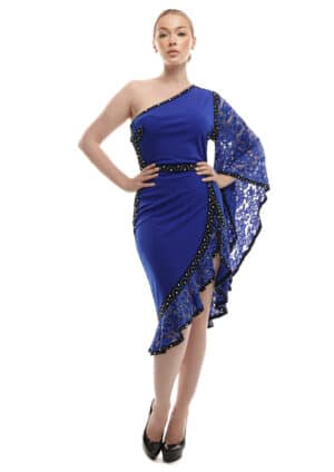 Blue Hibiscus Dress