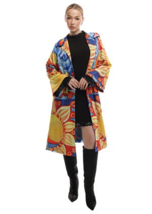 Bebqueen Firefly Sunshine Coat, Size 2X, Multicolor, Lace, Rhinestones.