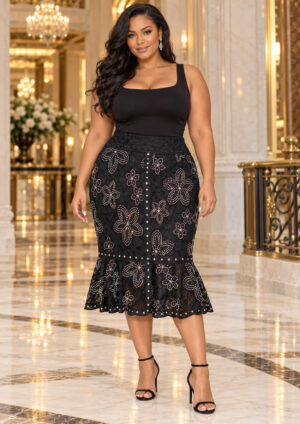 2X Butterfly Lace Skirt